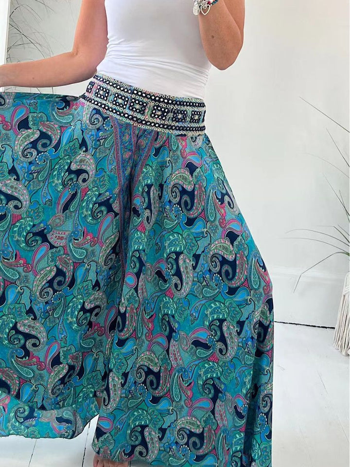 Bohemian Breeze Wide-Leg Pants