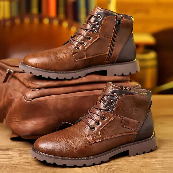 Jethro | Lace-up Boots in Durable Leather