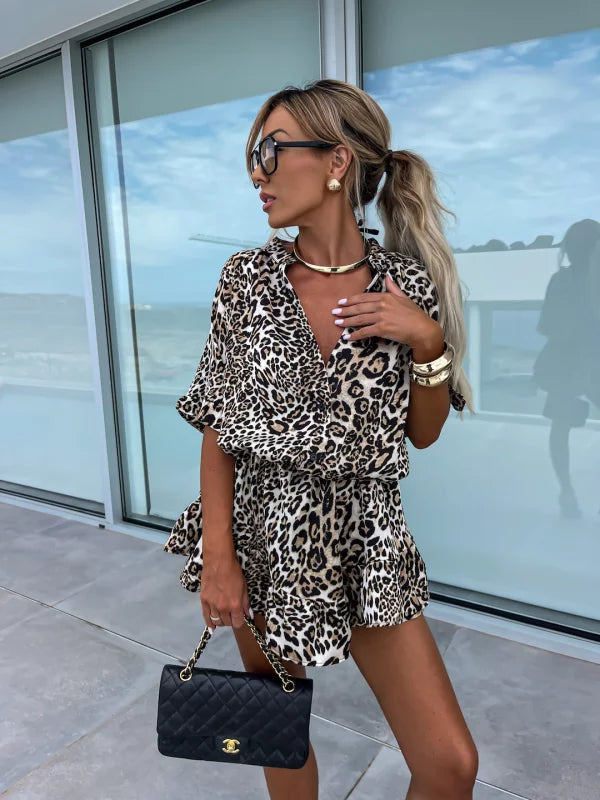 Savannah - Chic Leopard Jumpsuit