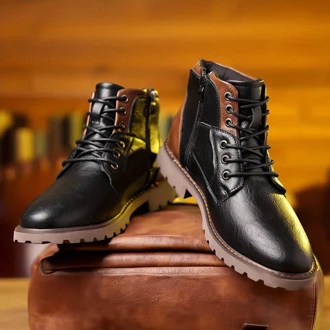 Jethro | Lace-up Boots in Durable Leather