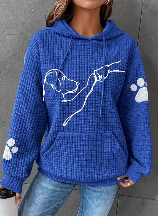 Mila™ - Cozy Paw Print Hoodie