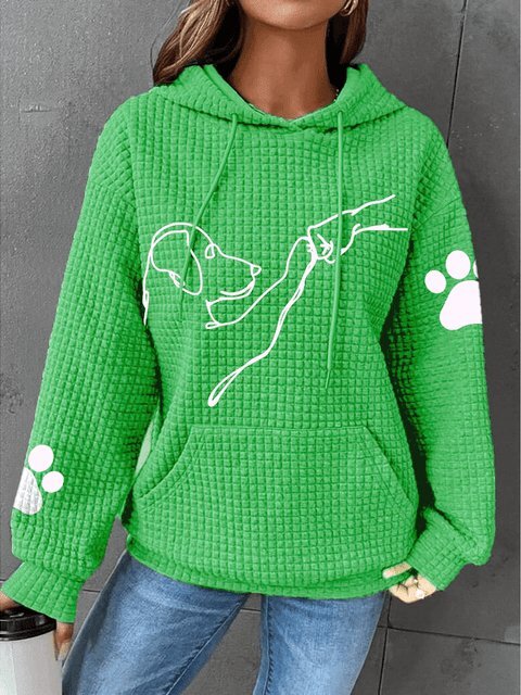 Mila™ - Cozy Paw Print Hoodie