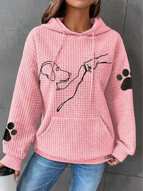 Mila™ - Cozy Paw Print Hoodie