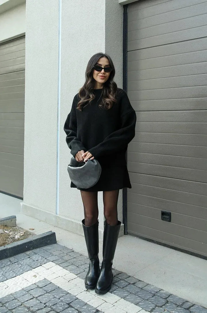 Aria™ - Heathered Sweater & Skirt Duo